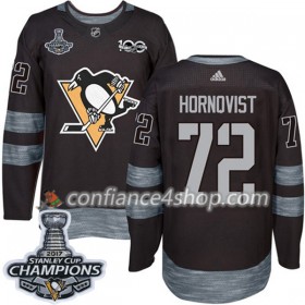 Adidas Maillot de Hockey Pittsburgh Penguins Patric Hornqvist 72 1917-2017 100th Anniversary Noir 2017 Stanley Cup Champions Authentic - Homme